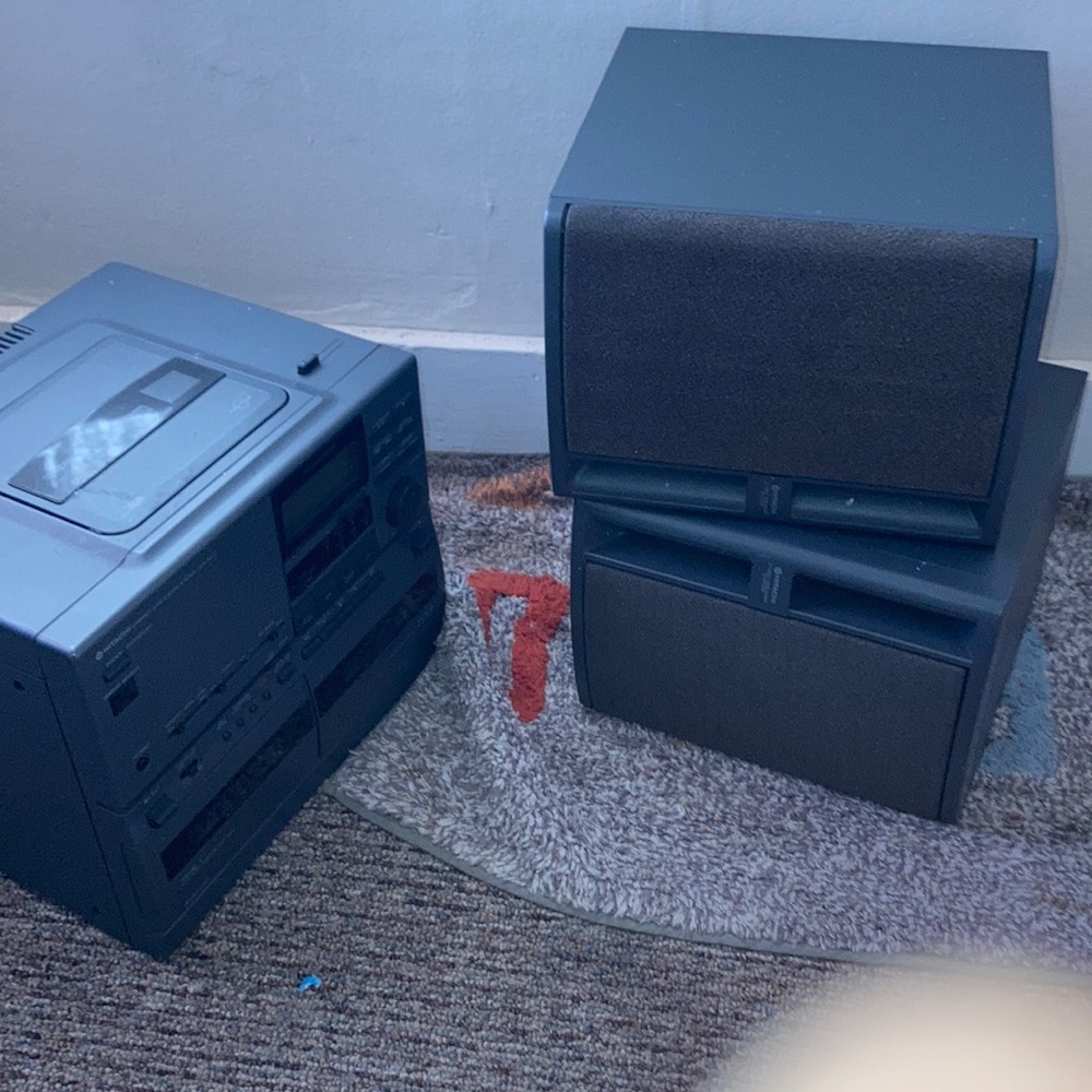 Three ways stereo system vintage